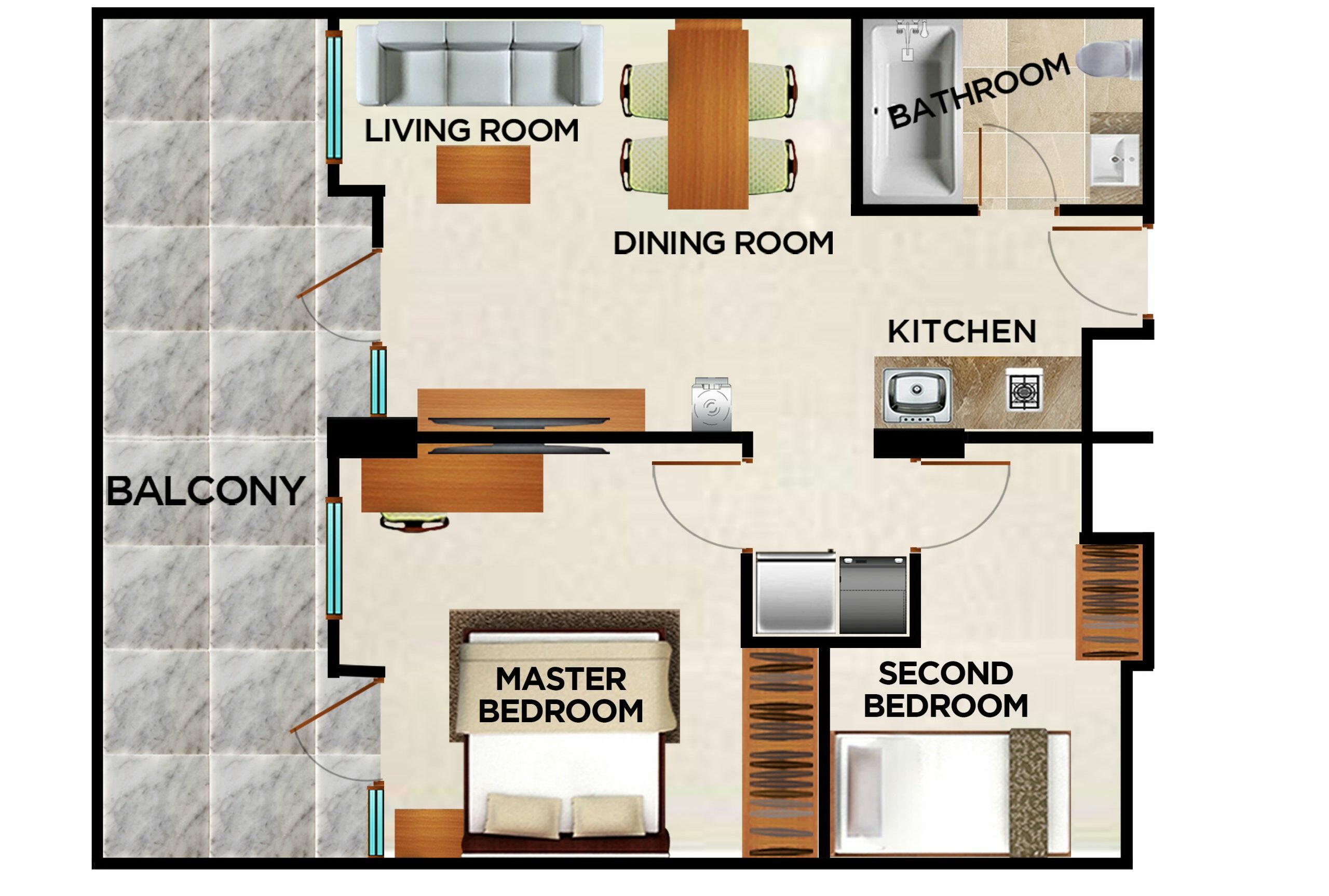 2 Bedroom